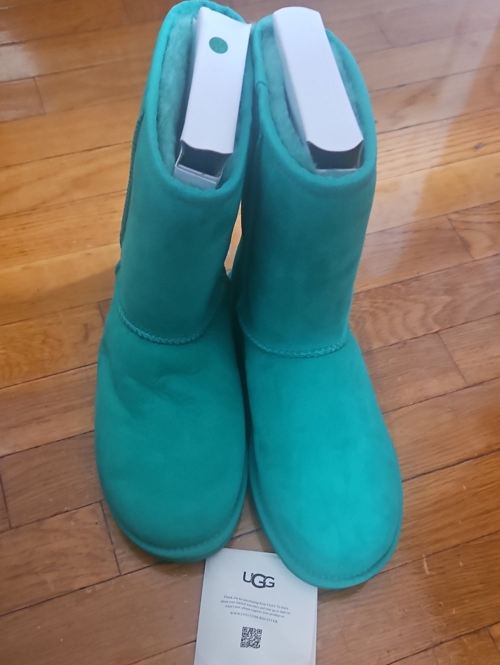 UGG Women's Short Boot in Teal Green